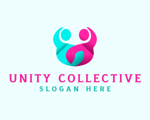 People Unity Organization logo design