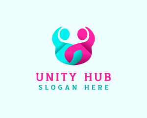 People Unity Organization logo design