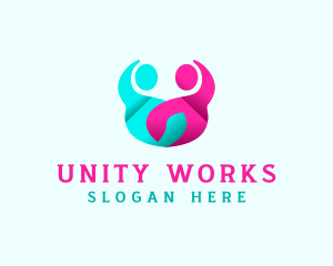 People Unity Organization logo design