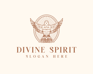 Spiritual Religious Dove logo