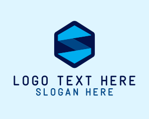 Hexagon Letter S Tech  logo