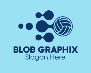 Volleyball Sports Equipment logo design