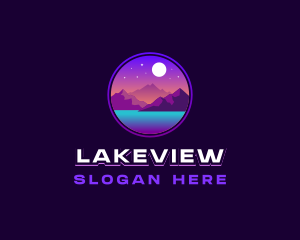 Mountain Night Lake logo