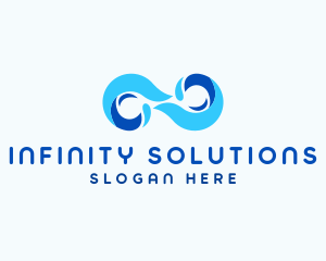 Ocean Wave Infinity logo design