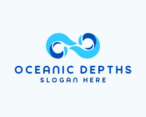 Ocean Wave Infinity logo design