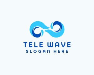 Ocean Wave Infinity logo design