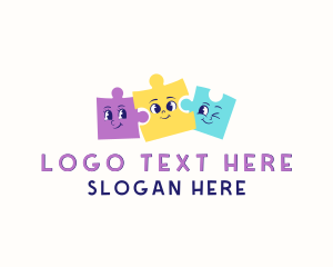 Toy Puzzle Cartoon logo