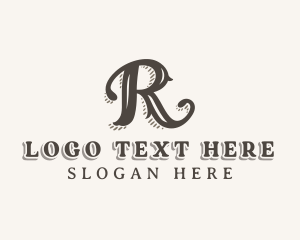 Elegant Stylish Business Letter R logo