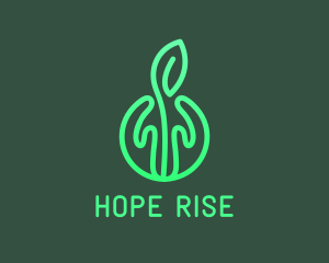 Nature Hope Line Art logo