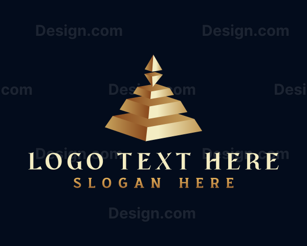 Luxury Pyramid Architecture Logo