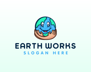 Hand Earth Care logo design