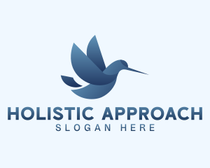 Holistic Wellness Hummingbird logo