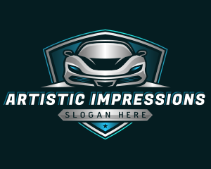 Auto Vehicle Car Racing logo design