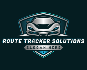 Auto Vehicle Car Racing logo design