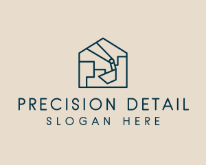 Construction House Excavation logo design