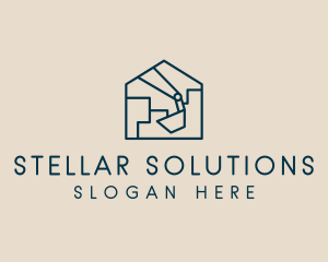 Construction House Excavation logo design