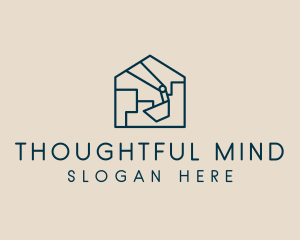 Construction House Excavation logo design