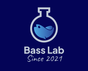 Fish Flask Laboratory  logo design