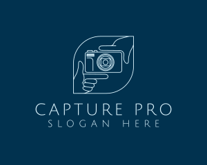 Photography Camera Hand logo design