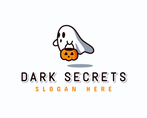 Ghost Halloween Pumpkin logo
