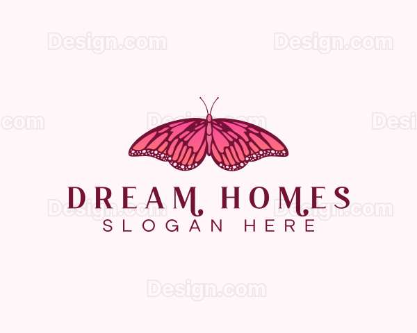 Feminine Butterfly Company Logo
