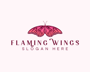 Feminine Butterfly Company logo design