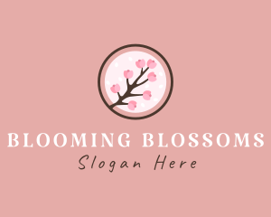 Japanese Cherry Blossom  logo design