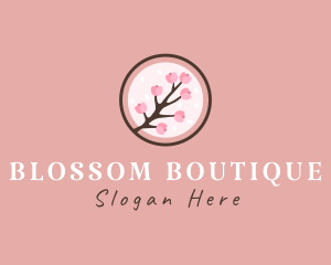 Japanese Cherry Blossom  logo design