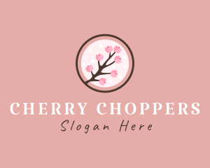 Japanese Cherry Blossom  logo design