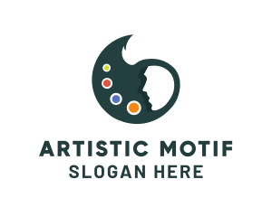 Artist Paint Palette logo design