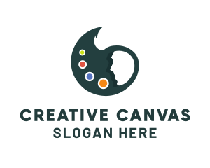 Artist Paint Palette logo design