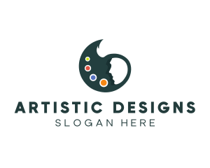 Artist Paint Palette logo design