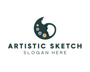 Artist Paint Palette logo design