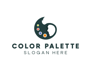 Artist Paint Palette logo design