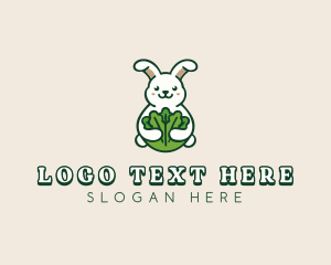 Bunny Vegetable Leaves logo