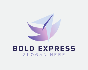 Express Courier Plane logo design