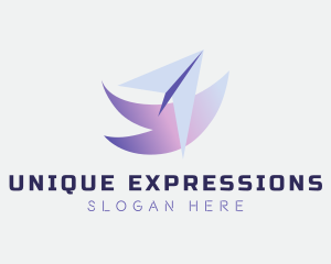 Express Courier Plane logo design