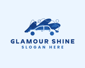 Car Bubble  Wash logo design