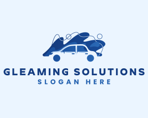 Car Bubble  Wash logo design