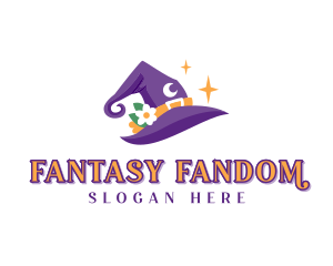 Fantasy Magician Hat logo design