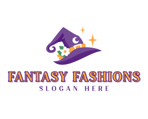 Fantasy Magician Hat logo design