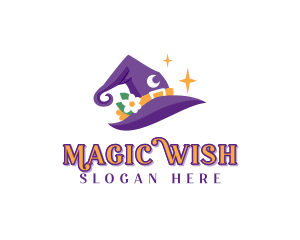 Fantasy Magician Hat logo design