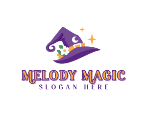 Fantasy Magician Hat logo design