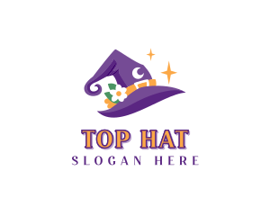 Fantasy Magician Hat logo design