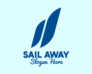 Blue Sail Lines  logo design