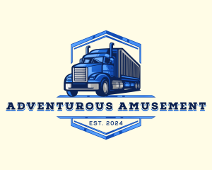 Cargo Truck Shipment logo design