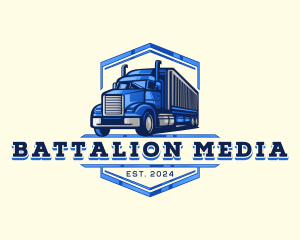 Cargo Truck Shipment logo design