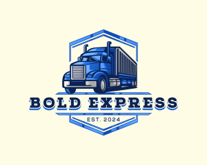 Cargo Truck Shipment logo design