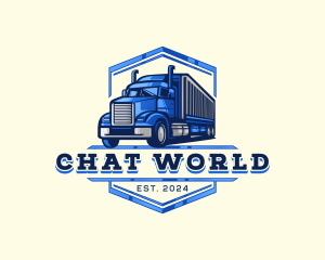 Cargo Truck Shipment logo design