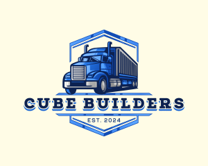 Cargo Truck Shipment logo design